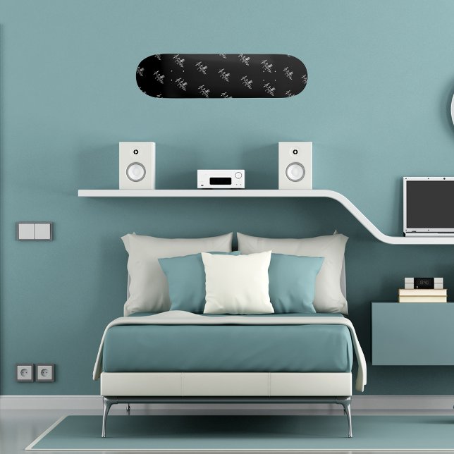 Skateboard Guión moderno para el patrón de nombres blancos (Subido por el creador)