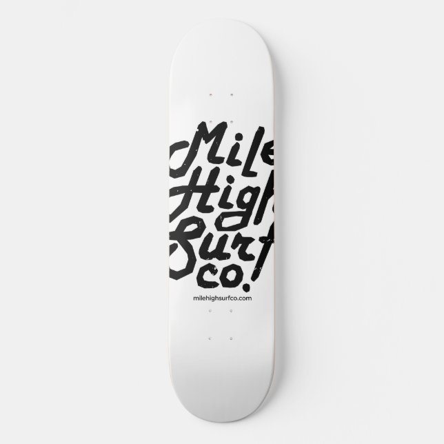 Skateboard Guión sucio de Mile High Surf Co. (Anverso)