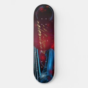 Skateboard Guitarra Azul