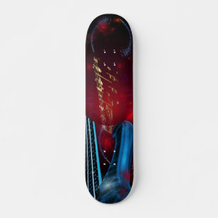 Skateboard Guitarra Azul
