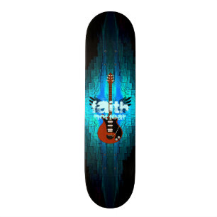 Skateboard Guitarra de la fe