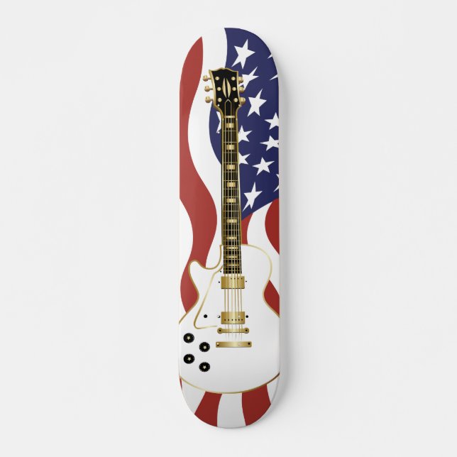 Skateboard Guitarra eléctrica del icono americano (Anverso )