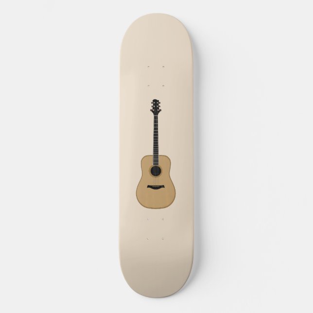 Skateboard Guitarra encantadora (Anverso)