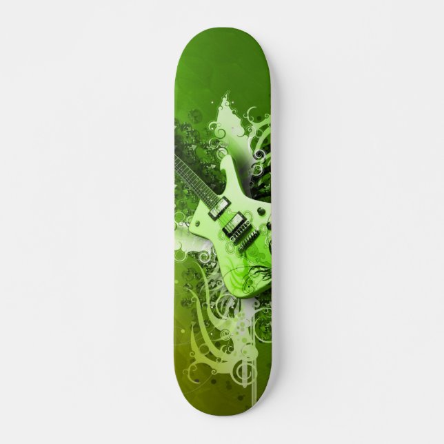 Skateboard Guitarra verde (Anverso )