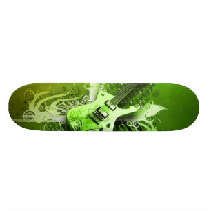 Skateboard Guitarra verde