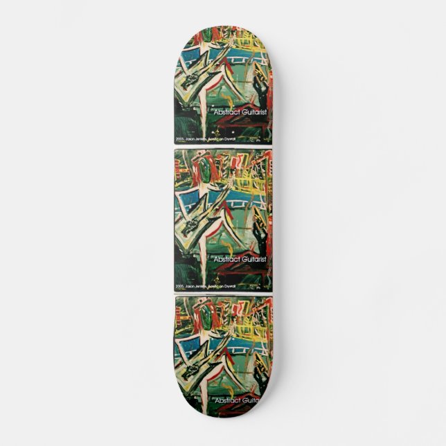 SKATEBOARD GUITARRISTA ABSTRACTO I (Anverso)