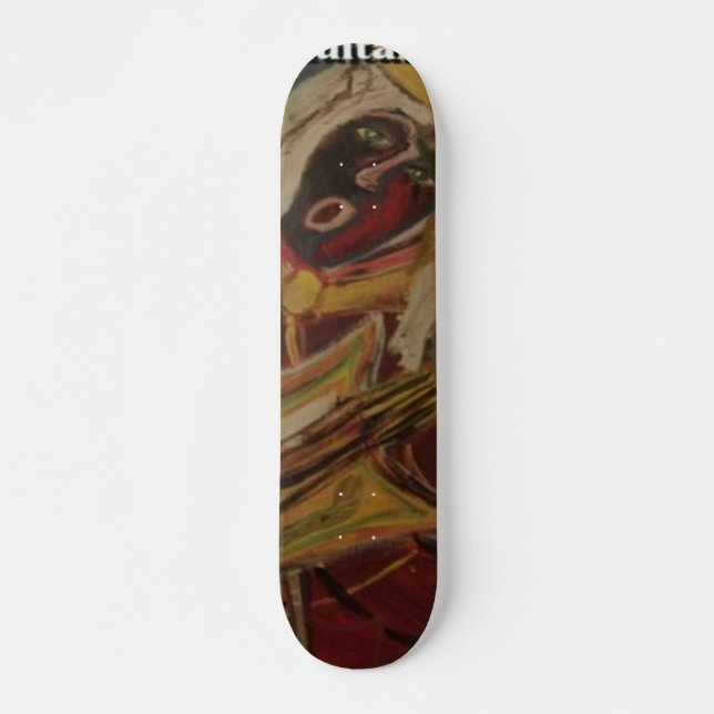 Skateboard Guitarrista abstracto II (Anverso )