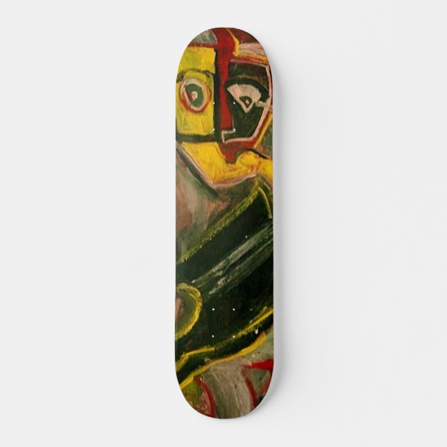 Skateboard Guitarrista abstracto VI (Anverso )