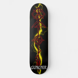 Skateboard Gungnir Odin Spear Red