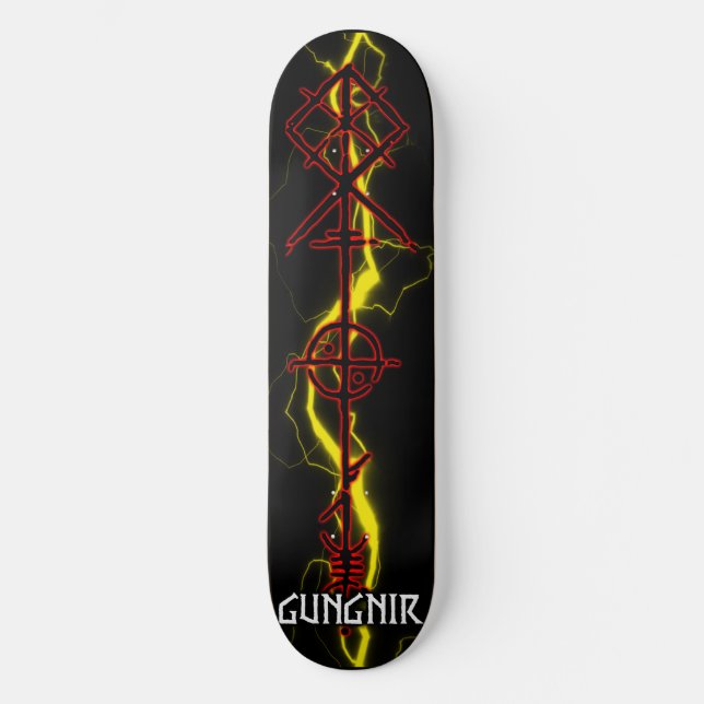 Skateboard Gungnir Odin Spear Red (Anverso)
