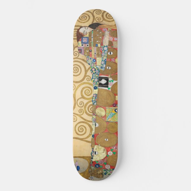 Skateboard Gustav Klimt - Complemento, Frisa Estúclet (Anverso)
