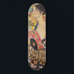 Skateboard Gustav Klimt - Dama de fans<br><div class="desc">Dama con ventilador - Gustav Klimt,  Óleo sobre lienzo,  1917-1918</div>