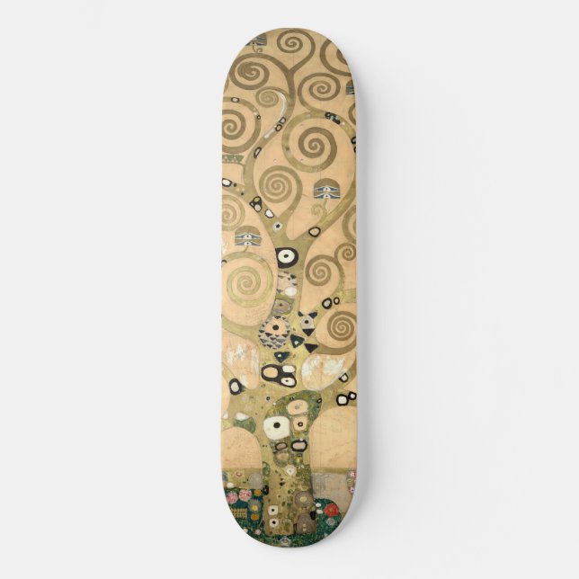 Skateboard Gustav Klimt - El árbol de la vida, la frisa de es (Anverso)