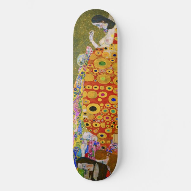 Skateboard Gustav Klimt - Hope II (Anverso)