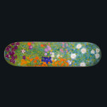 Skateboard Gustav Klimt:Jardín de flores<br><div class="desc">Un bonito skateboard clásico con un colorido jardín florido,  pintado por el pintor simbolista austriaco Gustav Klimt.</div>
