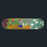 Skateboard Gustav Klimt:Jardín de flores<br><div class="desc">Un bonito skateboard clásico con un colorido jardín florido,  pintado por el pintor simbolista austriaco Gustav Klimt.</div>