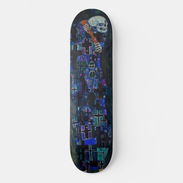 Skateboard Gustav Klimt - Muerte y vida (Anverso)