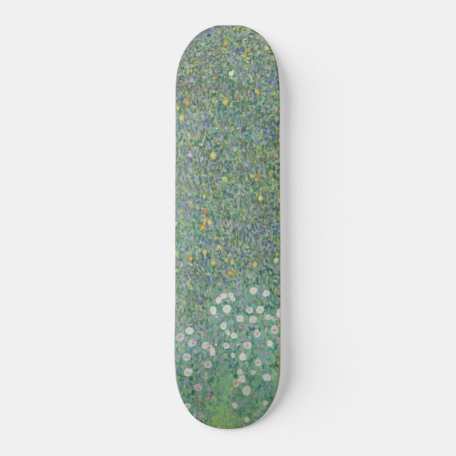 Skateboard Gustav Klimt Rosebushes bajo la galería de árboles (Anverso)