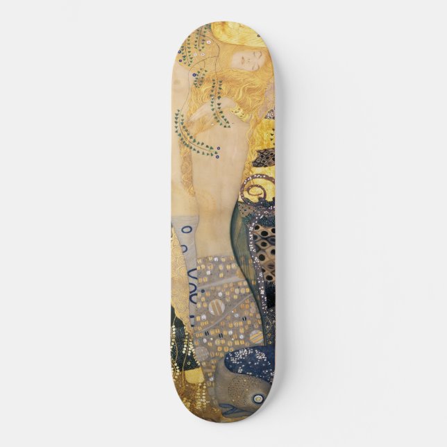 Skateboard Gustav Klimt - Serpientes de Agua I (Anverso)