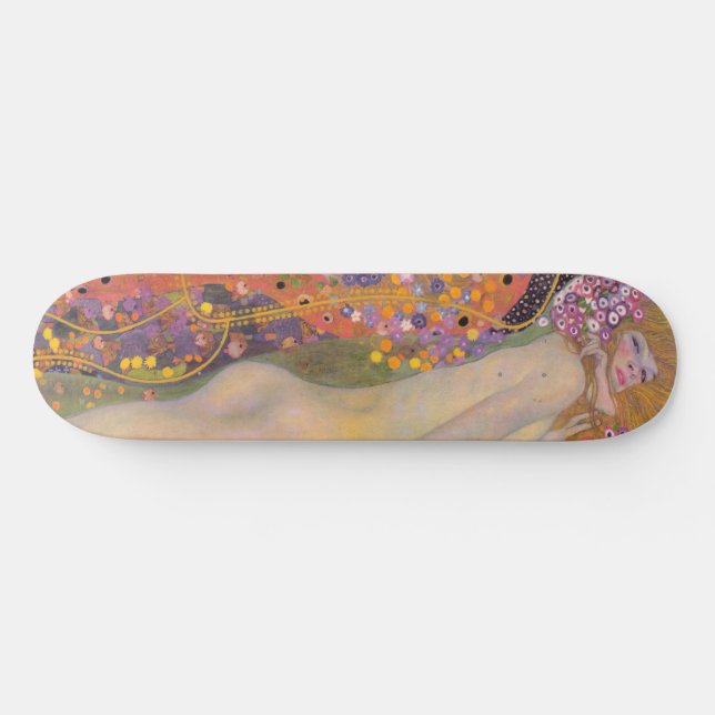 Skateboard Gustav Klimt - Serpientes de Agua II (Horz)