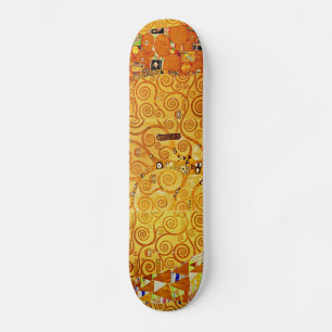 Skateboard Gustav Klimt Tree of Life Art Nouveau Art Print