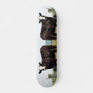 Skateboard Hablar de vaca inmune de rebaño