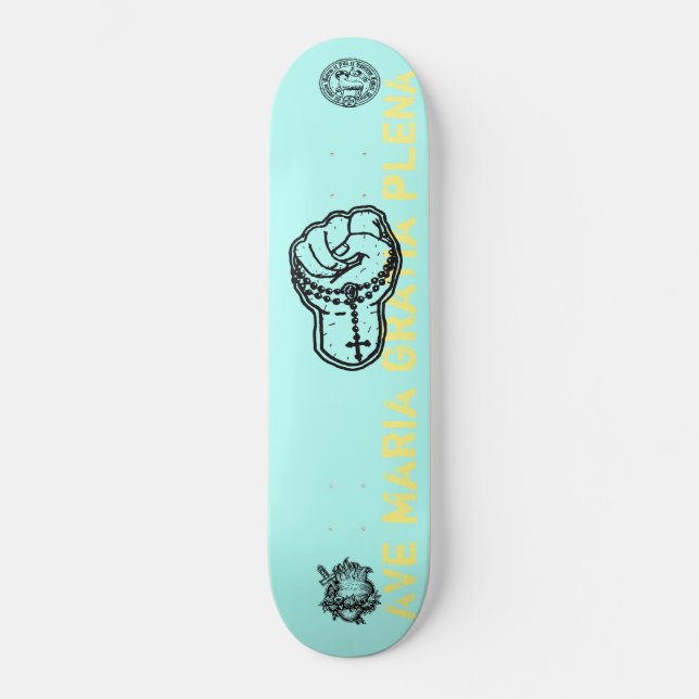 Skateboard Hail Mary - Skateboard, 8 Deck de 1/8" (Anverso)