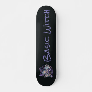 Skateboard Halloween/Bruja/púrpura
