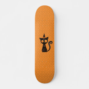 Skateboard Halloween/gato/calabaza/otoño