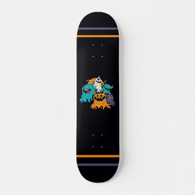 Skateboard Halloween/Monster/Octubre/Otoño (Anverso )