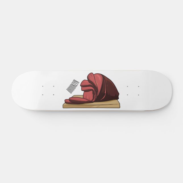 Skateboard Ham personalizado ilustracion (Horz)