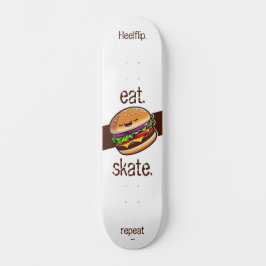 Skateboard Hamburger kawaii "eat skate repeat" 