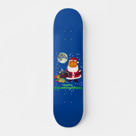 Skateboard "HAPPY HALLOWTHANKSMAS" regalo de fiesta navideña