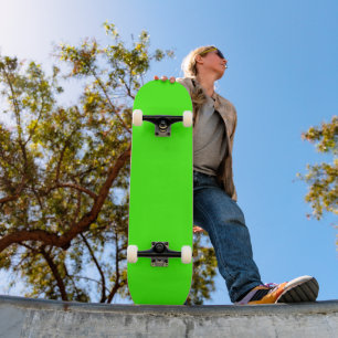 Skateboard Harlequin Neon Color sólido verde