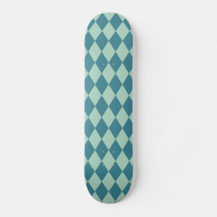 Skateboard Harlequin Seafoam y Verde azulado