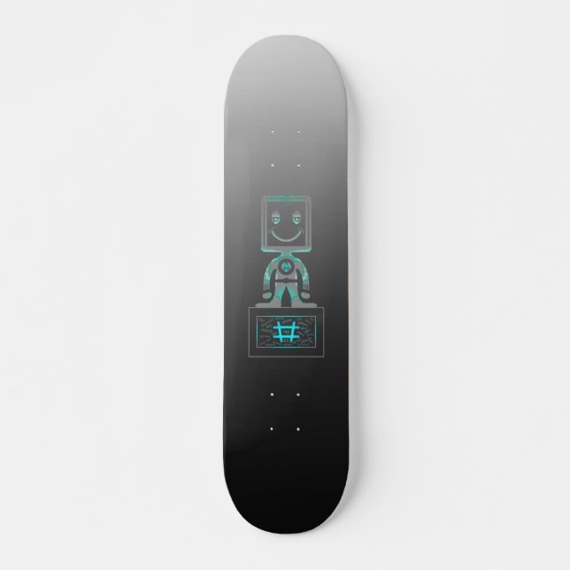 Skateboard Hash Tag Super héroe (Anverso )