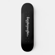 Hashtag Custom Black Script Modern Minimal Style