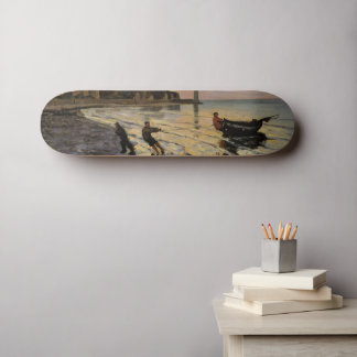 Skateboard Hauling a Boat Ashore, Honfleur
