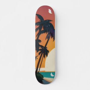 Skateboard Hawai/Aloha/Tropical/playa