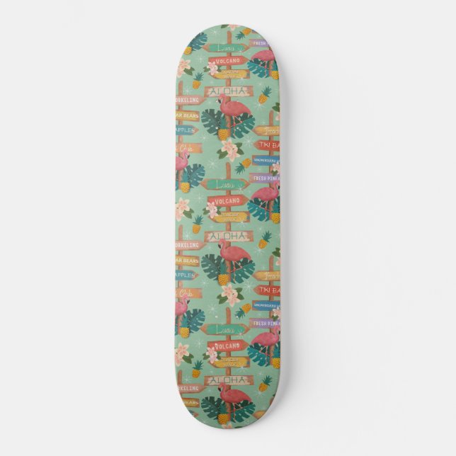 Skateboard Hawaii oculto (Anverso)