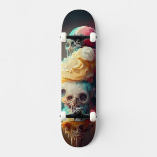 Skateboard helado - Resumen del diseño del cráneo