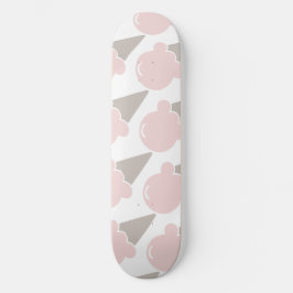 Skateboard Helados Cream Cute Toalla rosa de fresa