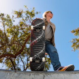 Skateboard Hélice de ADN futurista 3D