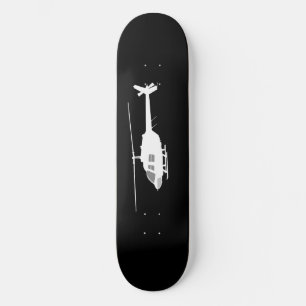 Skateboard Helicóptero Chopper Silhouette Flying Black