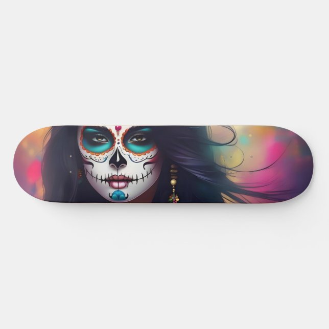 Skateboard Hermosa cubierta de patinaje para mujeres con crán (Horz)