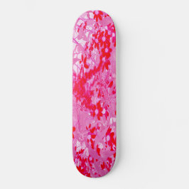 Skateboard Hermosas Flores Rojas