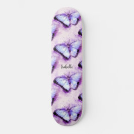 Skateboard Hermosas mariposas rosadas y juguetonas