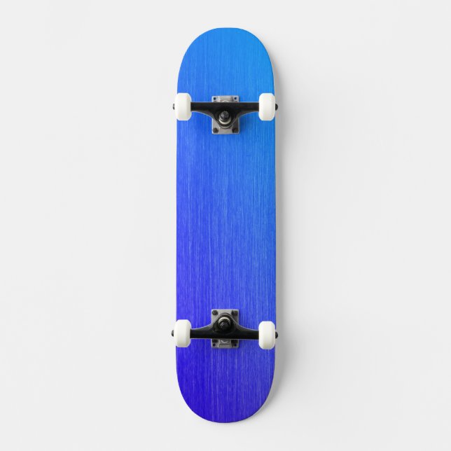 Skateboard Hermoso azul enmarañado (Anverso)