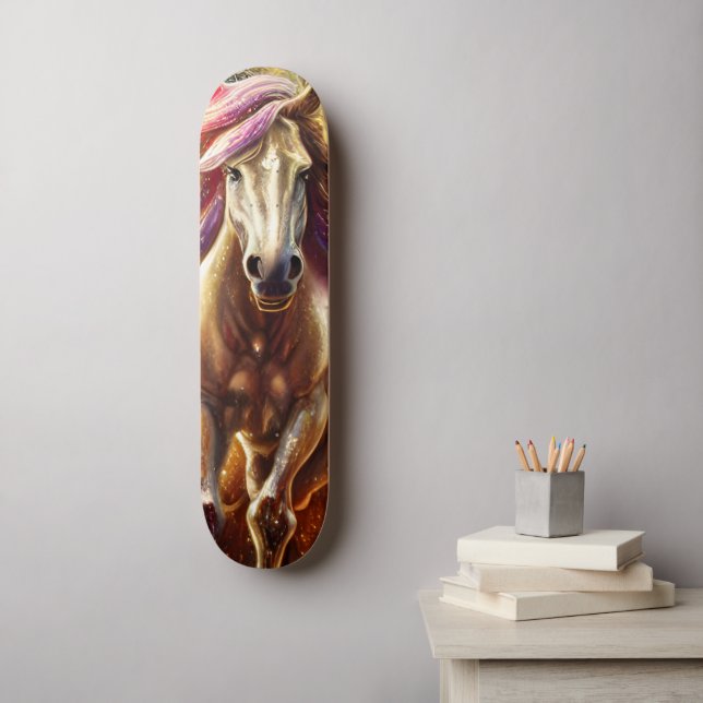 Skateboard Hermoso caballo (Arte de la pared)