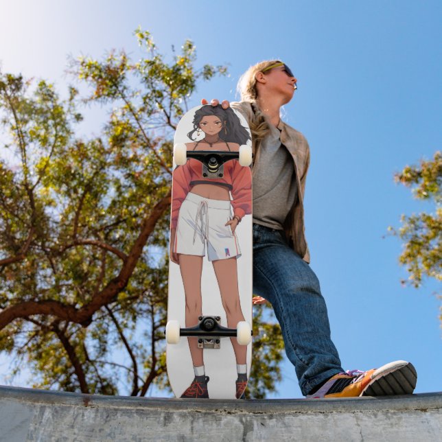 Skateboard Hermoso Chica Sport Anime (Exterior 1)